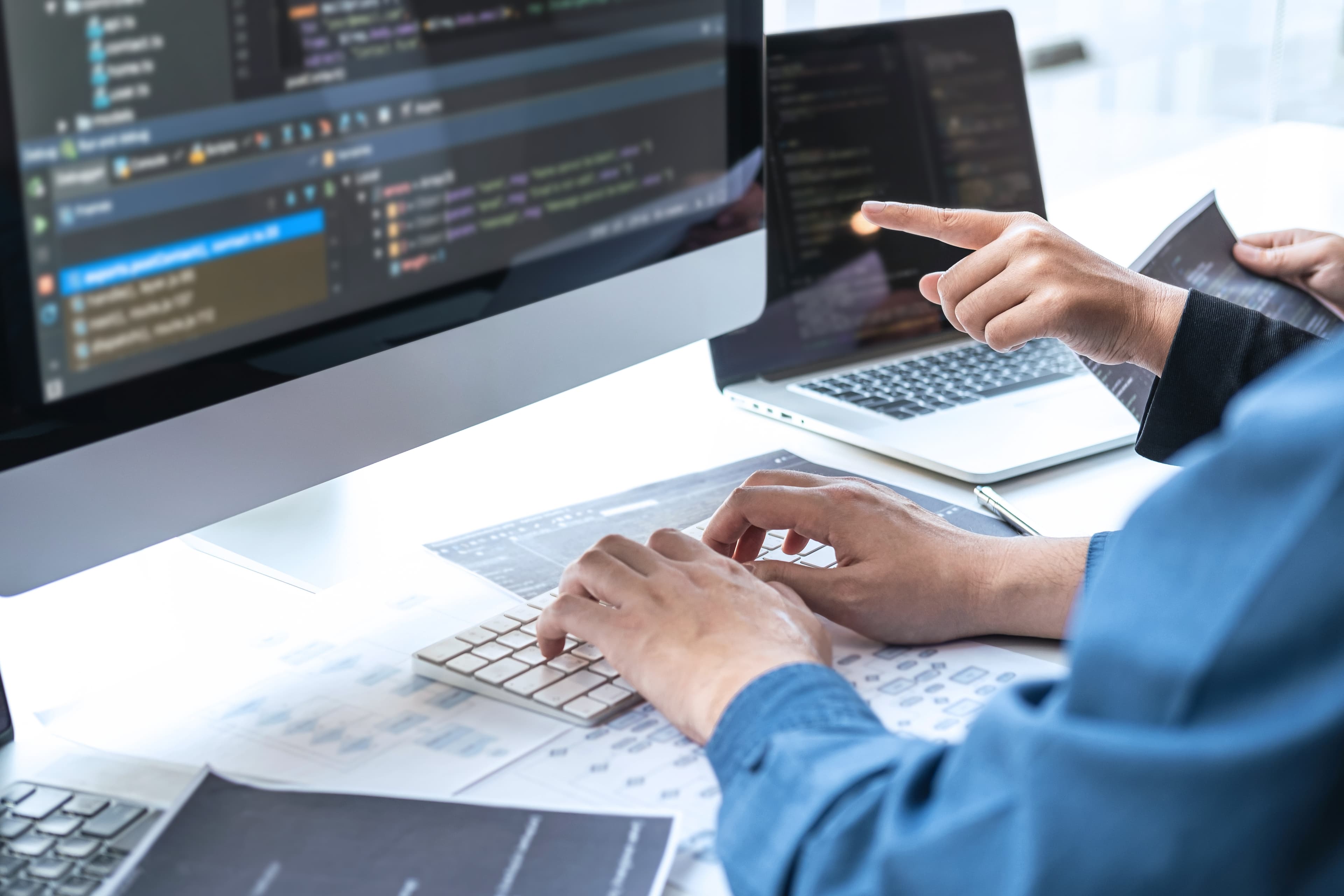 ソフトウェア試験業務の様子